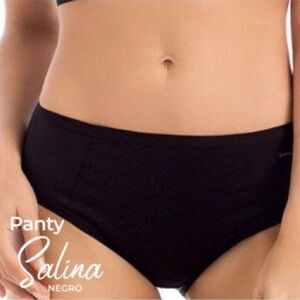 Laura Colombian‎ Lingerie Bikini Panty S Black Medium Tummy Control Basic Comfy